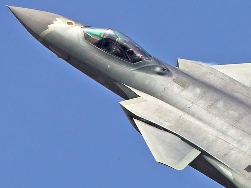 China’s J-20 Stealth Fighter Photographed Toting Massive External Fuel Tanks