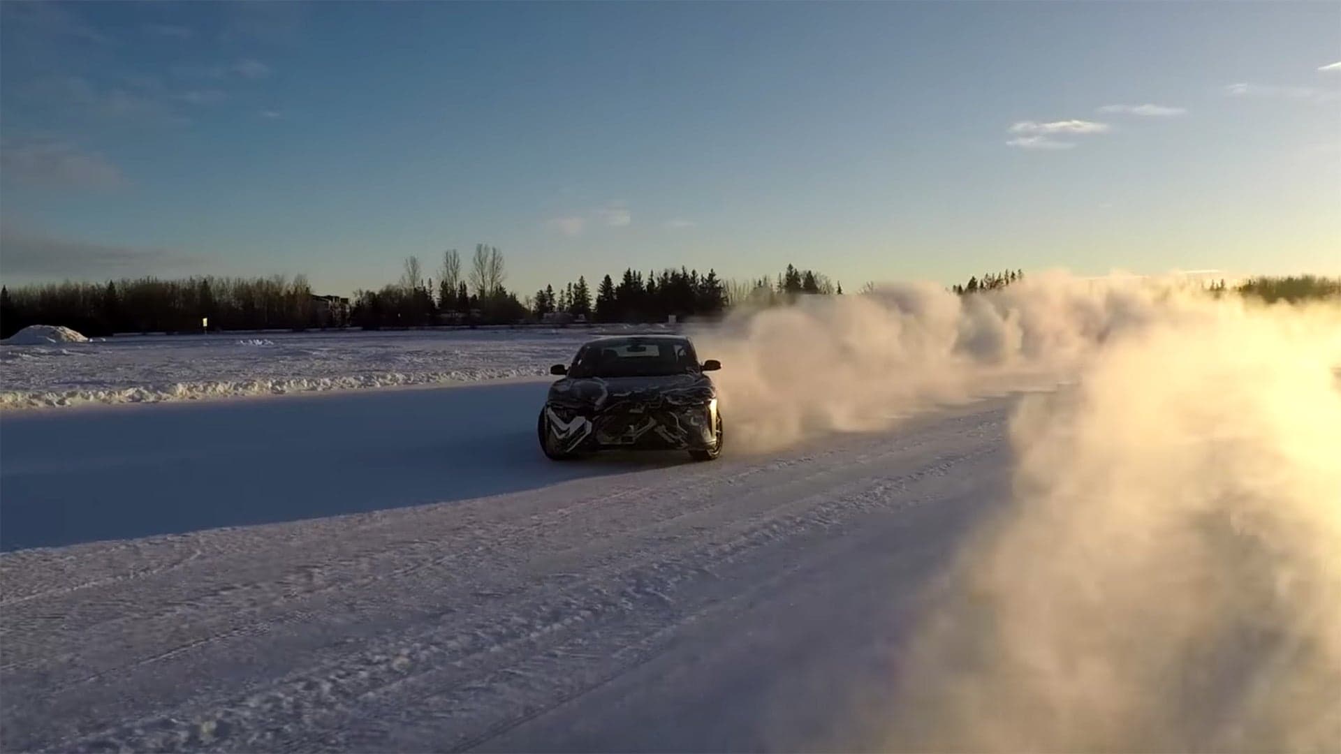 Watch the Lucid Air EV Get Sideways in the Minnesota Snow