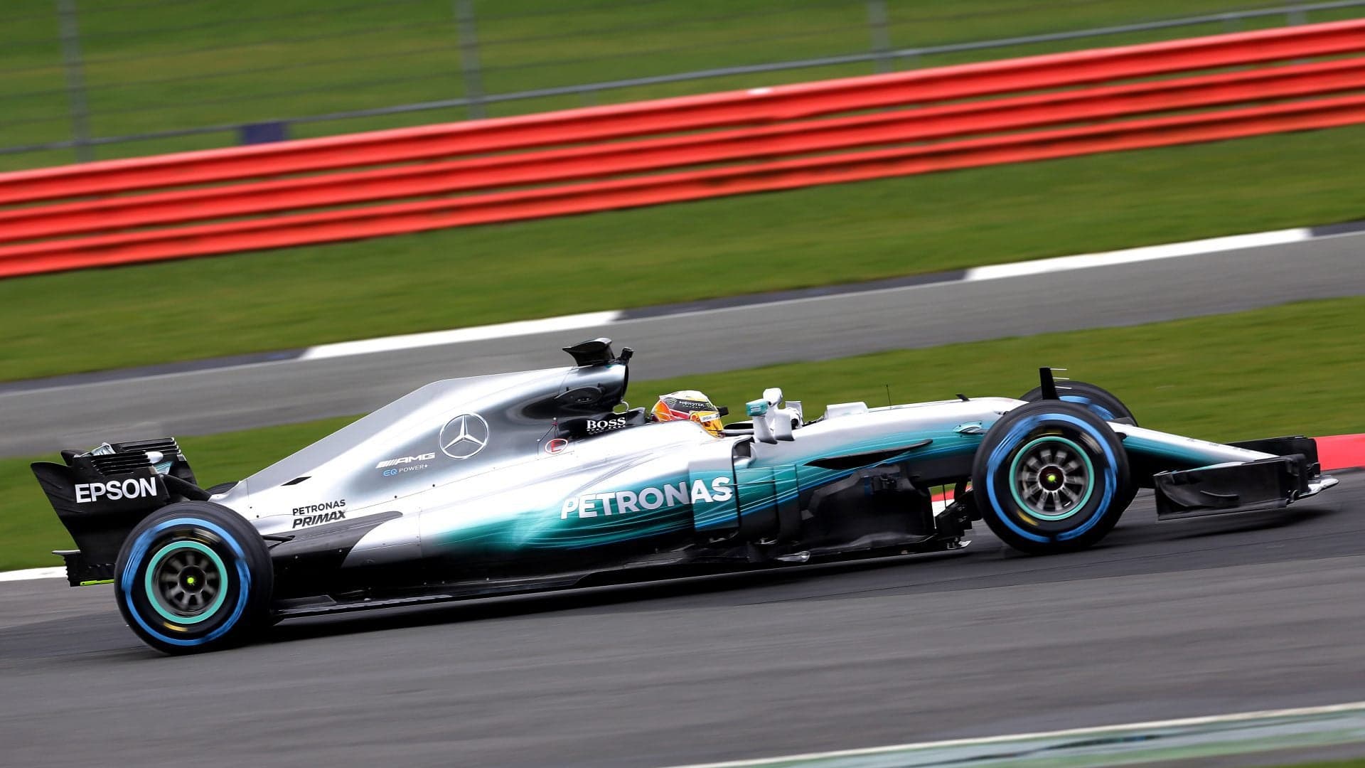Mercedes-AMG F1 W08 Formula 1 Car Breaks Cover