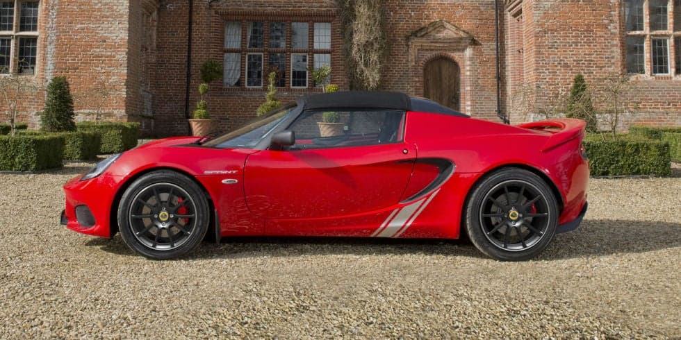 New Lotus Elise Sprint Weighs Just 1,798 Pounds