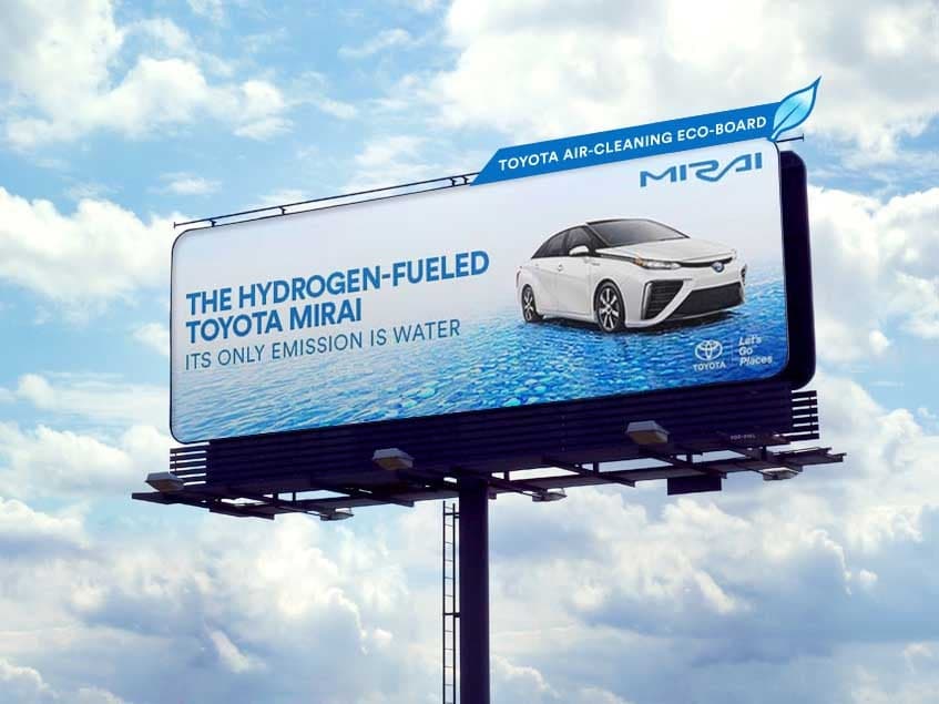 Toyota Introduces Air Purifying Billboards