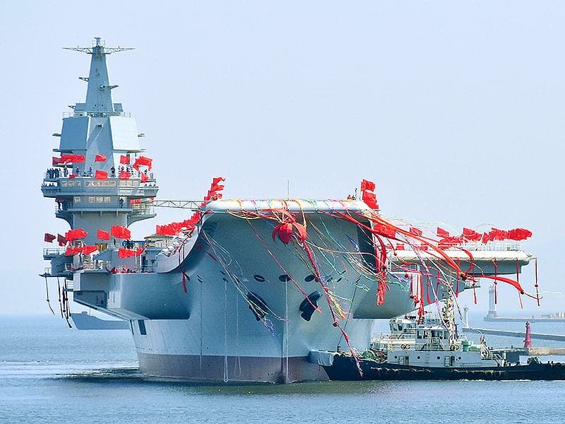China Launches Its First Home-Built Clone Of An Aircraft Carrier