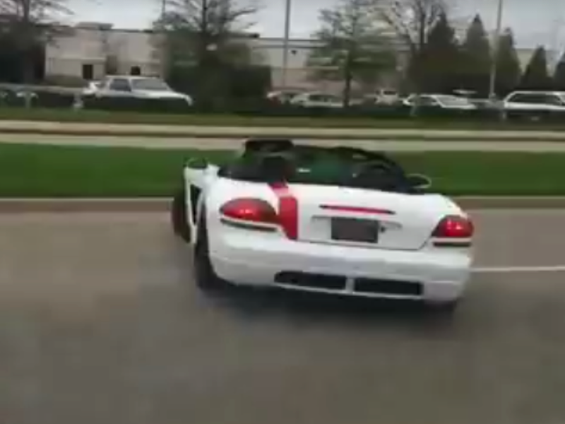 Watch This Dodge Viper Wreck Leaving Cars & Coffee