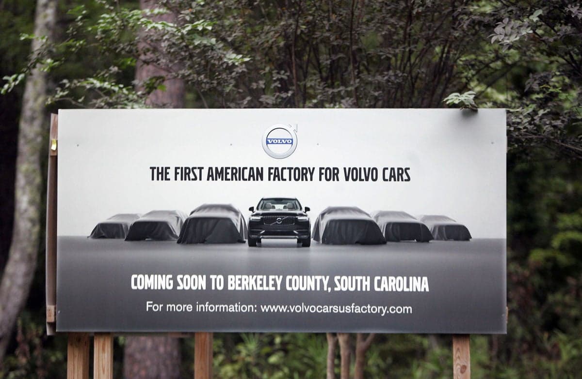 New Volvo Plant Will Build S60 Sedan in South Carolina