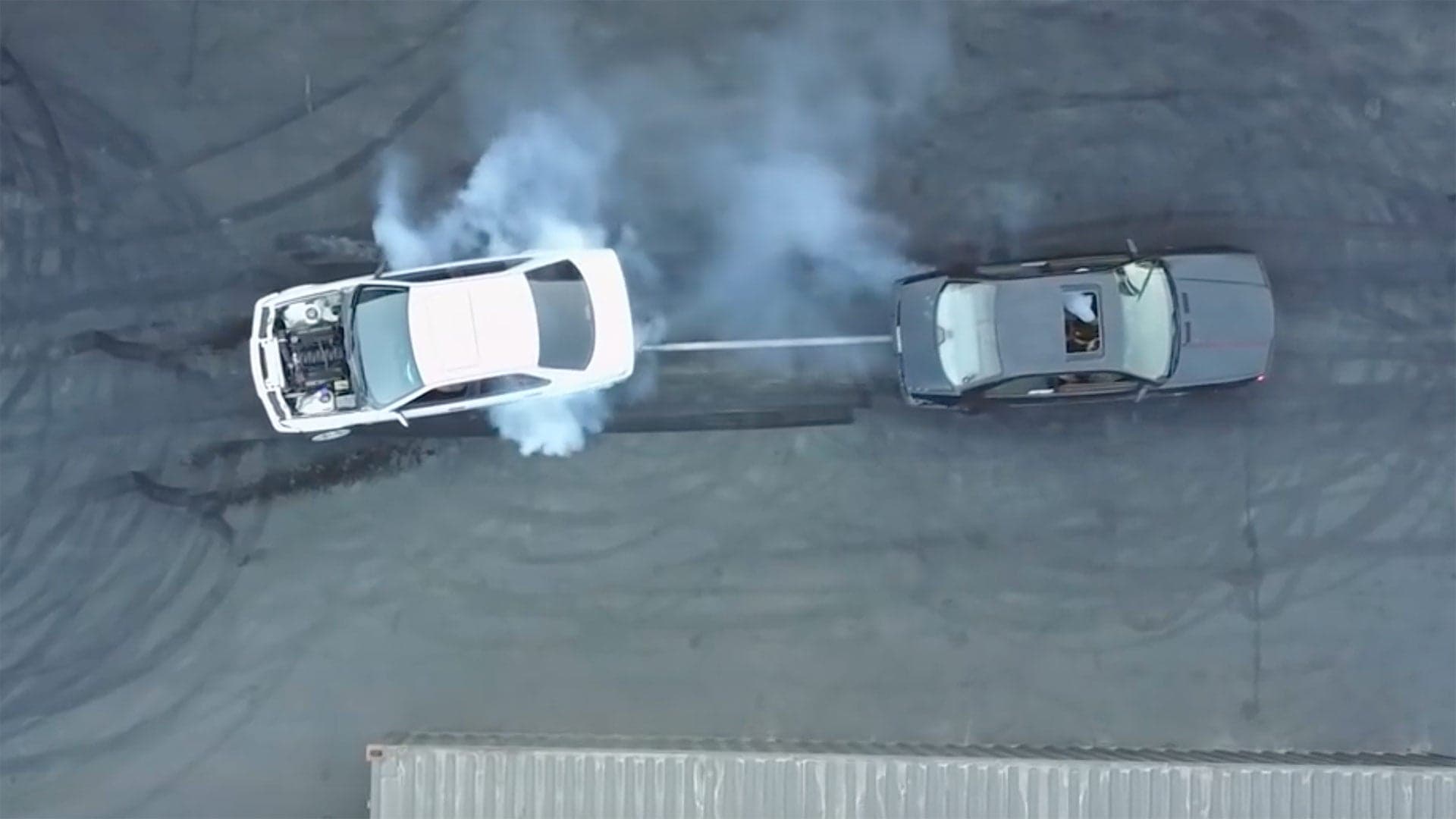 Watch Hoonigan Pit Two BMW E36s to the Death in an Epic Tug-of-War Battle