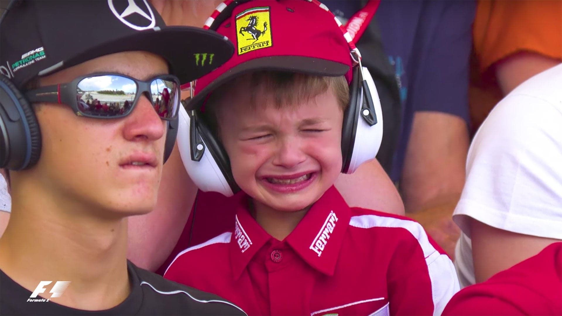 Kimi Raikkonen Meets Young Formula 1 Fan After Kid Brought to Tears by Crash