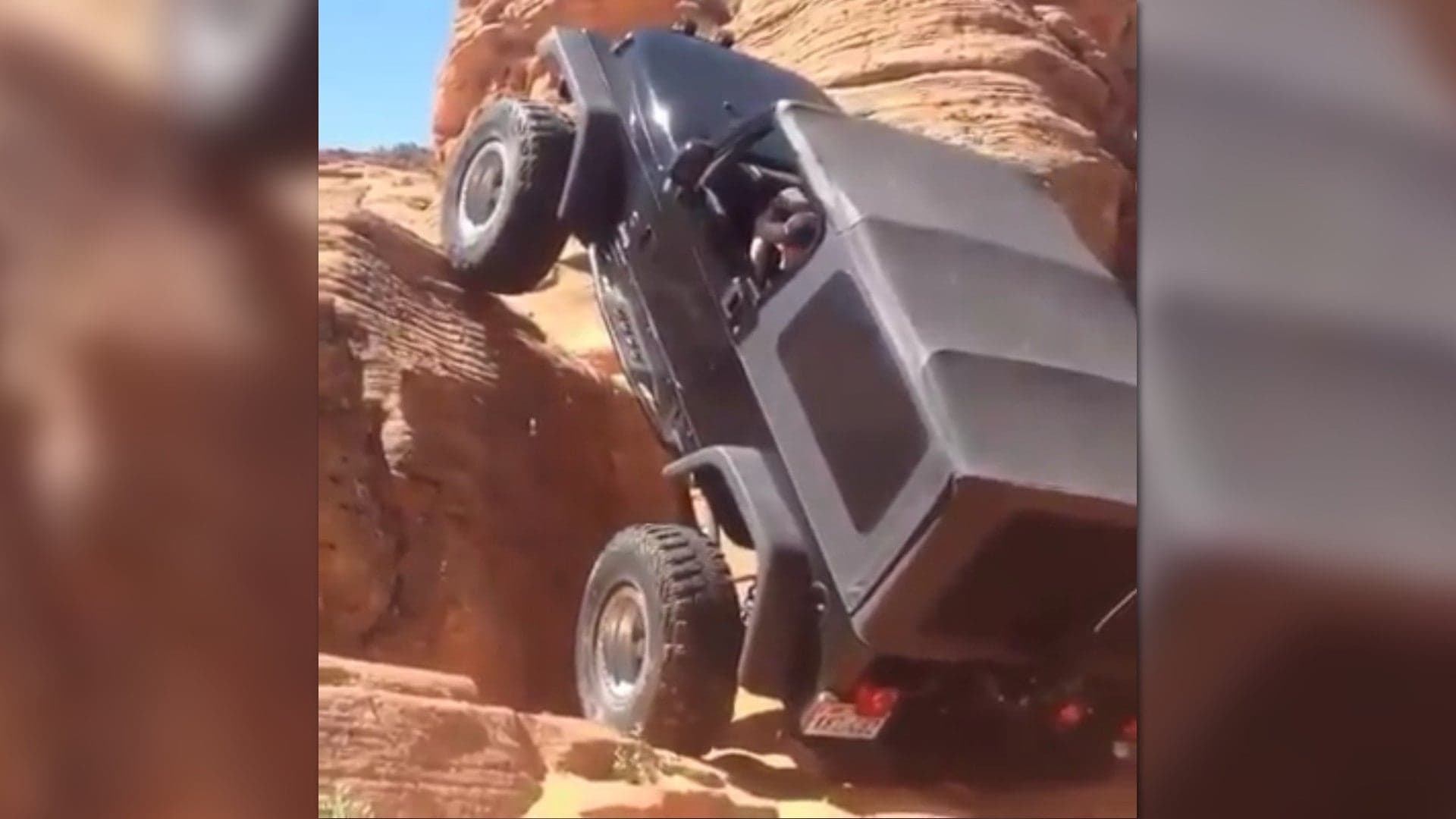 Watch This Jeep Wrangler Climb A Vertical Rock Wall