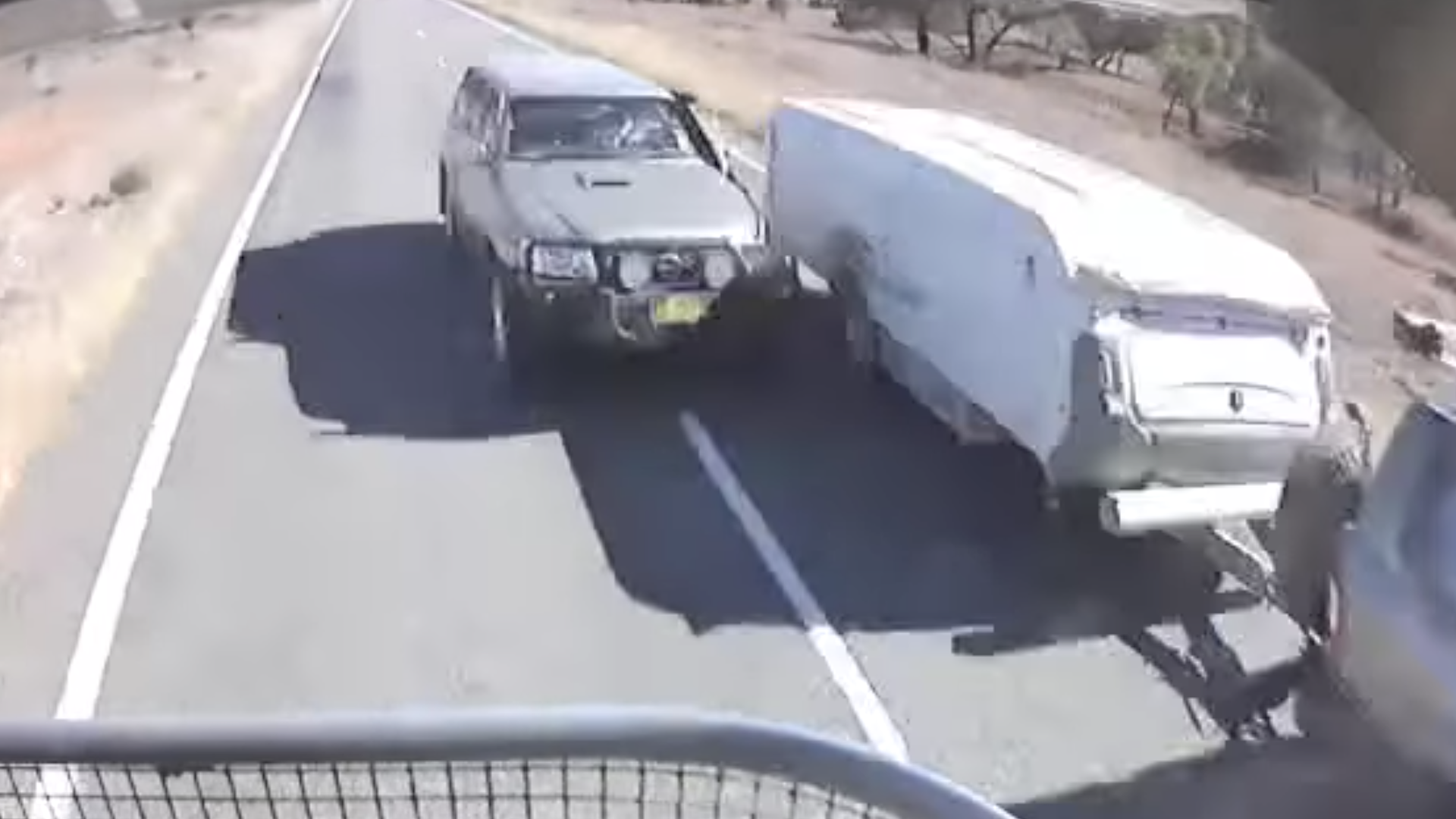 Watch an Australian Driver Play Chicken With a 57-Ton Road Train