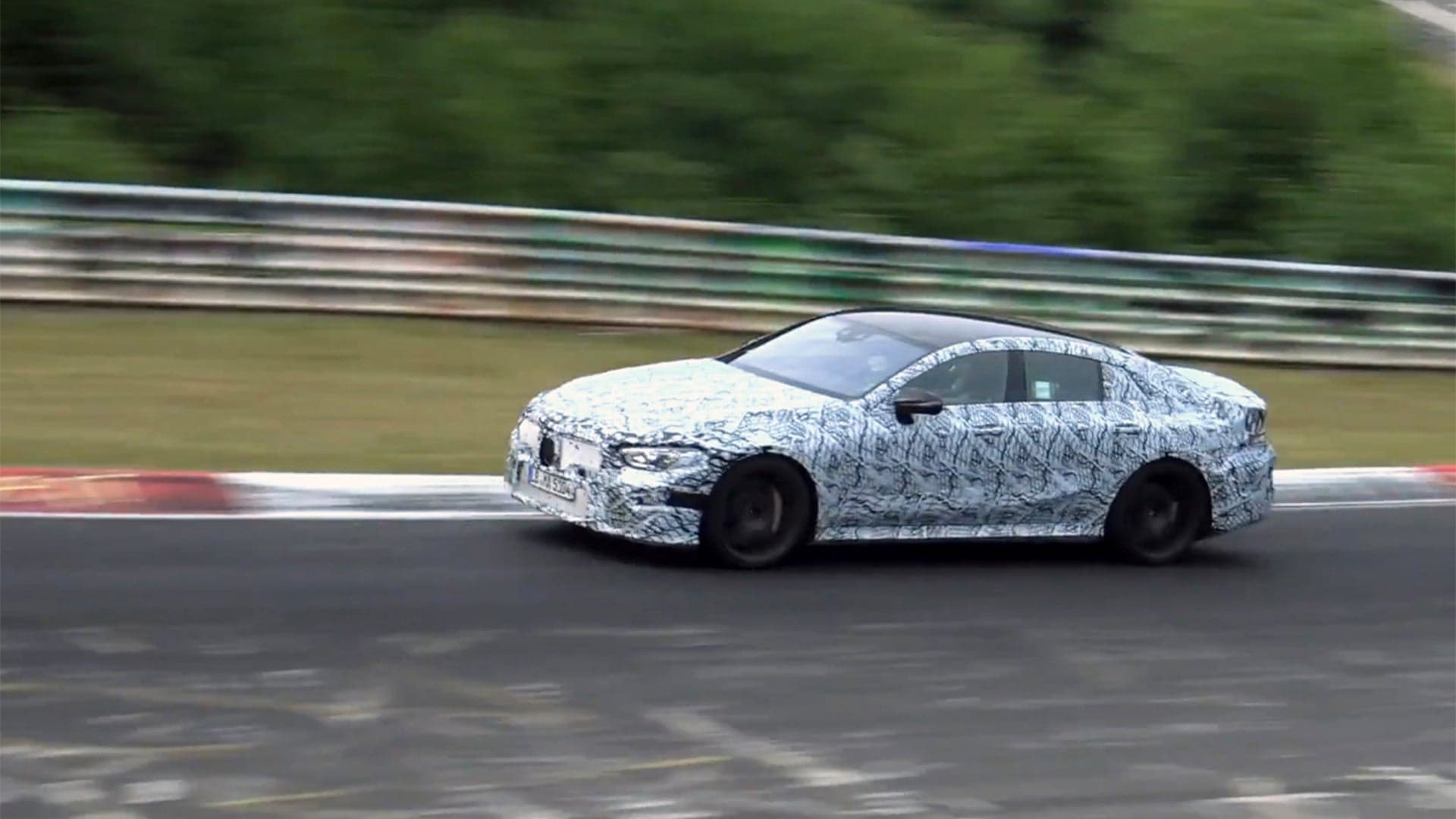 Watch the Mercedes-AMG GT Four Test at the Nurburgring