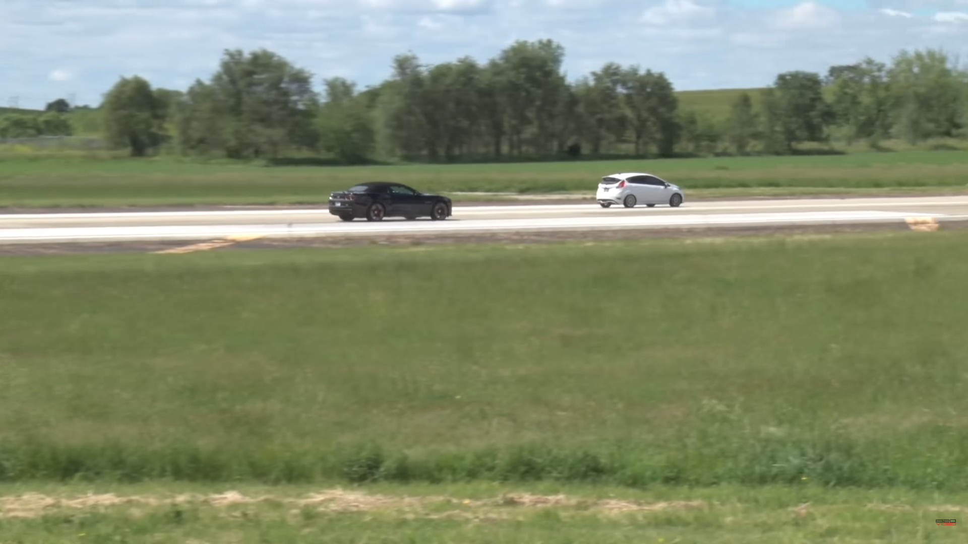Watch a Fiesta ST Smoke a Camaro, Supra, and Others at a Drag Strip