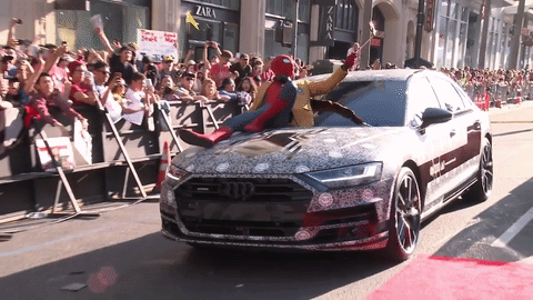 Watch Spider-Man Ghost-Ride the New 2018 Audi A8