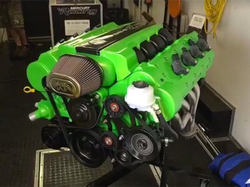 Mercury Racing’s New 750-HP Corvette-Based Crate Engine Is One Mean, Green Machine