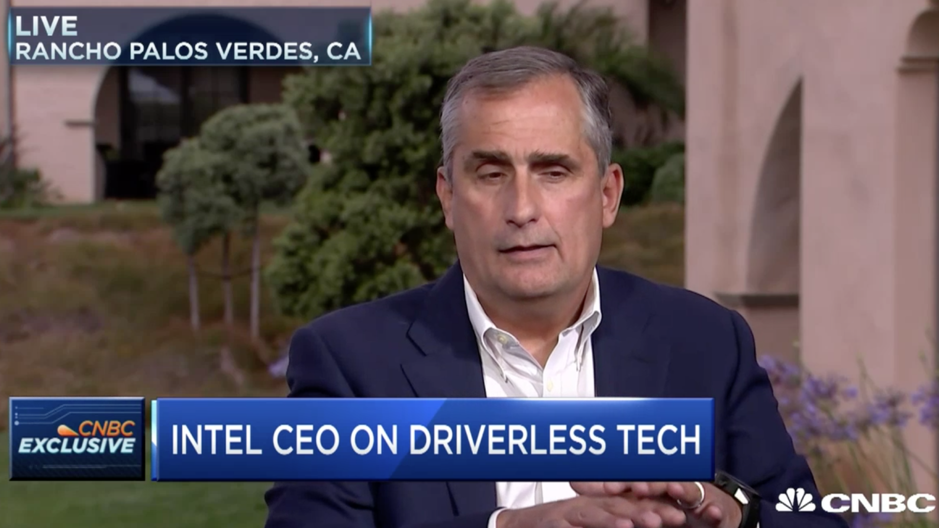 Self-Driving Cars Will Be Useful for Surveillance, Intel CEO Says