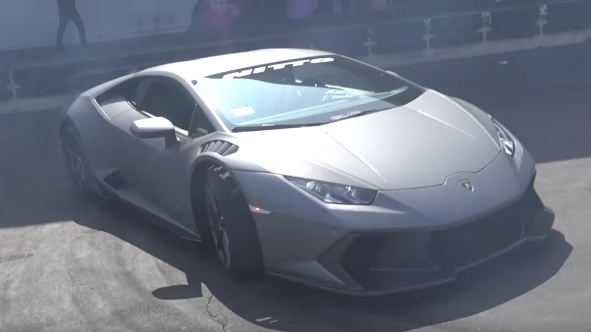 Watch a Lamborghini Huracan Do Donuts in the Hands of a Pro Stunt Driver