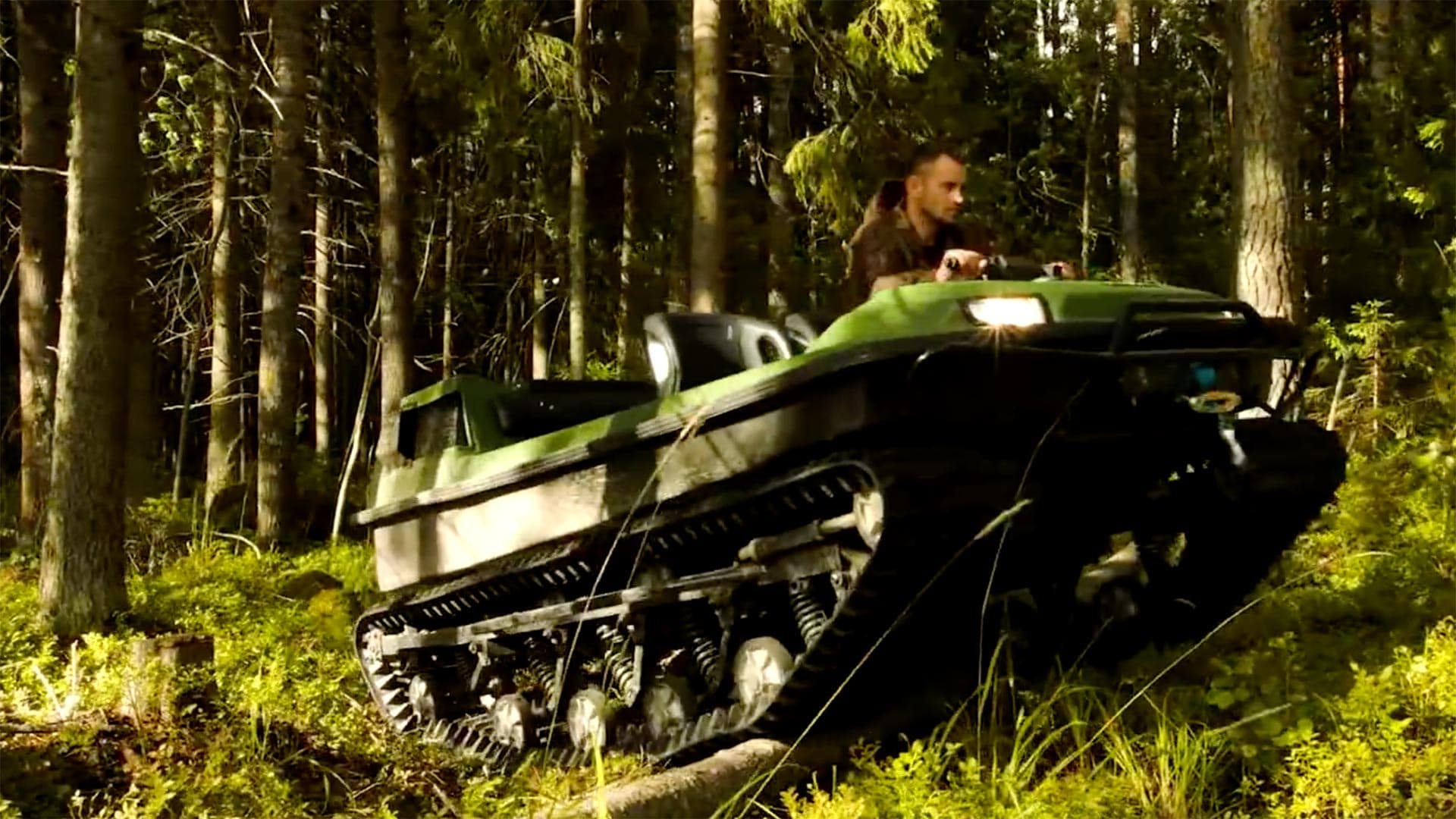 Get a Load of the Unstoppable Tinger Track S500 Amphibious Vehicle