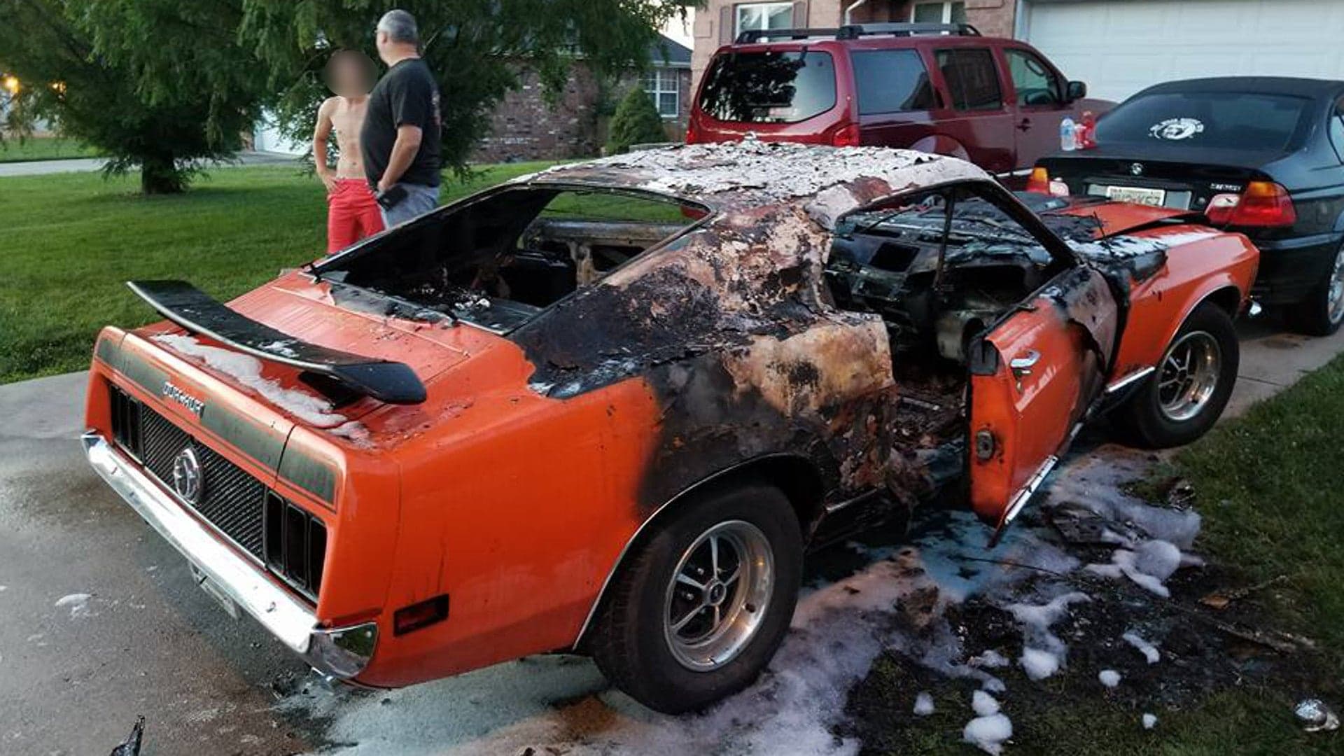 Vandal Torches 1970 Ford Mustang Mach 1 Owned by Disabled Child