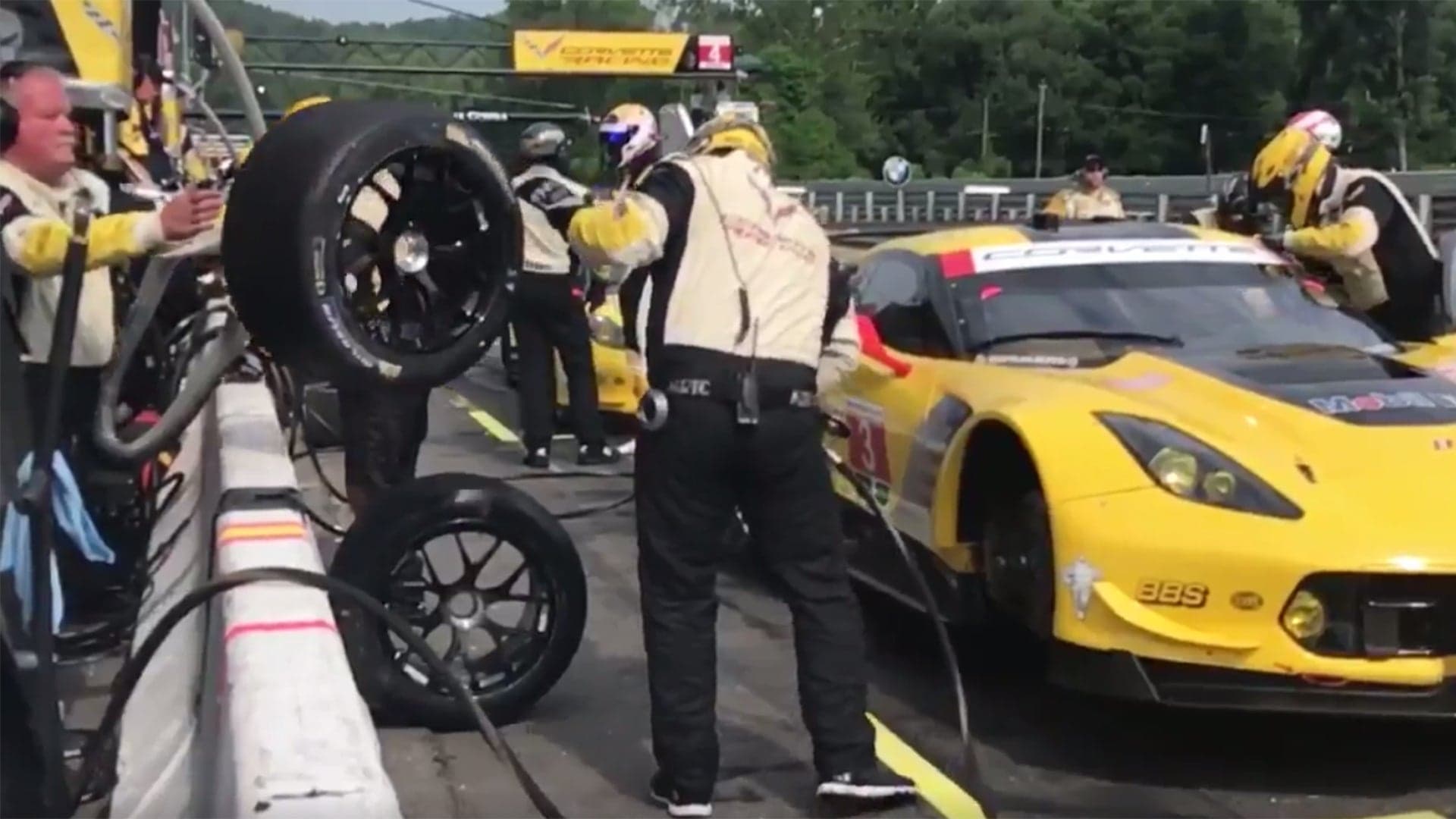 Corvette Racing Is Getting The Job Done In the Pits At Lime Rock Park