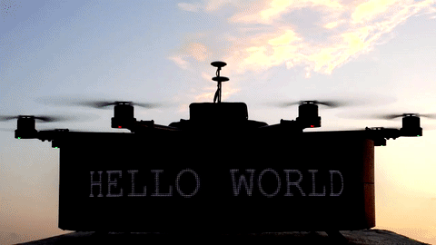 Drobotron: The World’s First Flying Drone Billboard