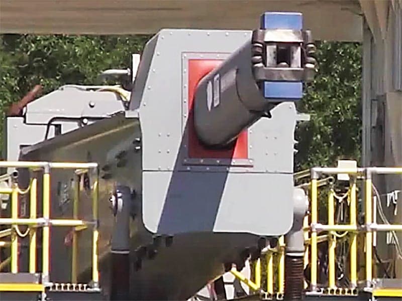 Watch The Navy’s Electromagnetic Railgun’s Autoloader Feed A Multi-Shot Salvo