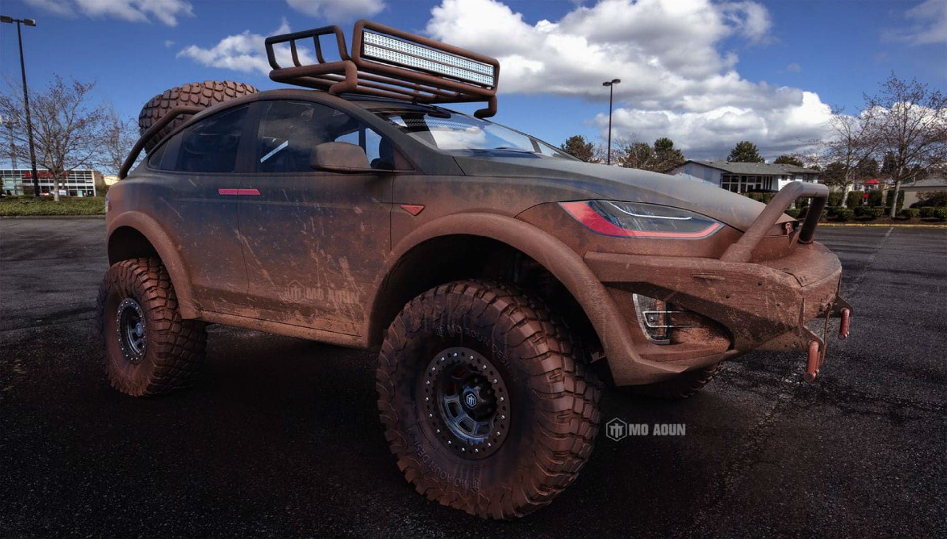 Tesla Model X Off-Road Rendering Makes Us Want One More Than Ever