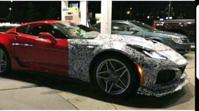 Barely-Disguised Chevrolet Corvette ZR1 Caught During Gas Station Run