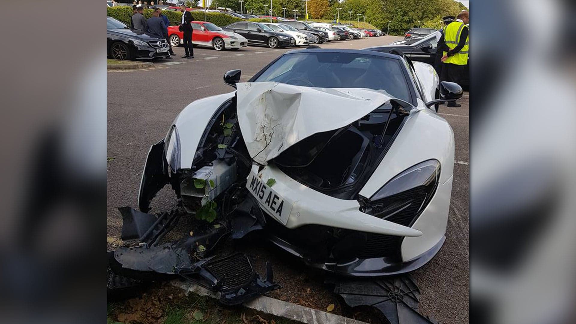 Using Launch Control in a McLaren 650S in a Parking Lot is a Very, Very Bad Idea