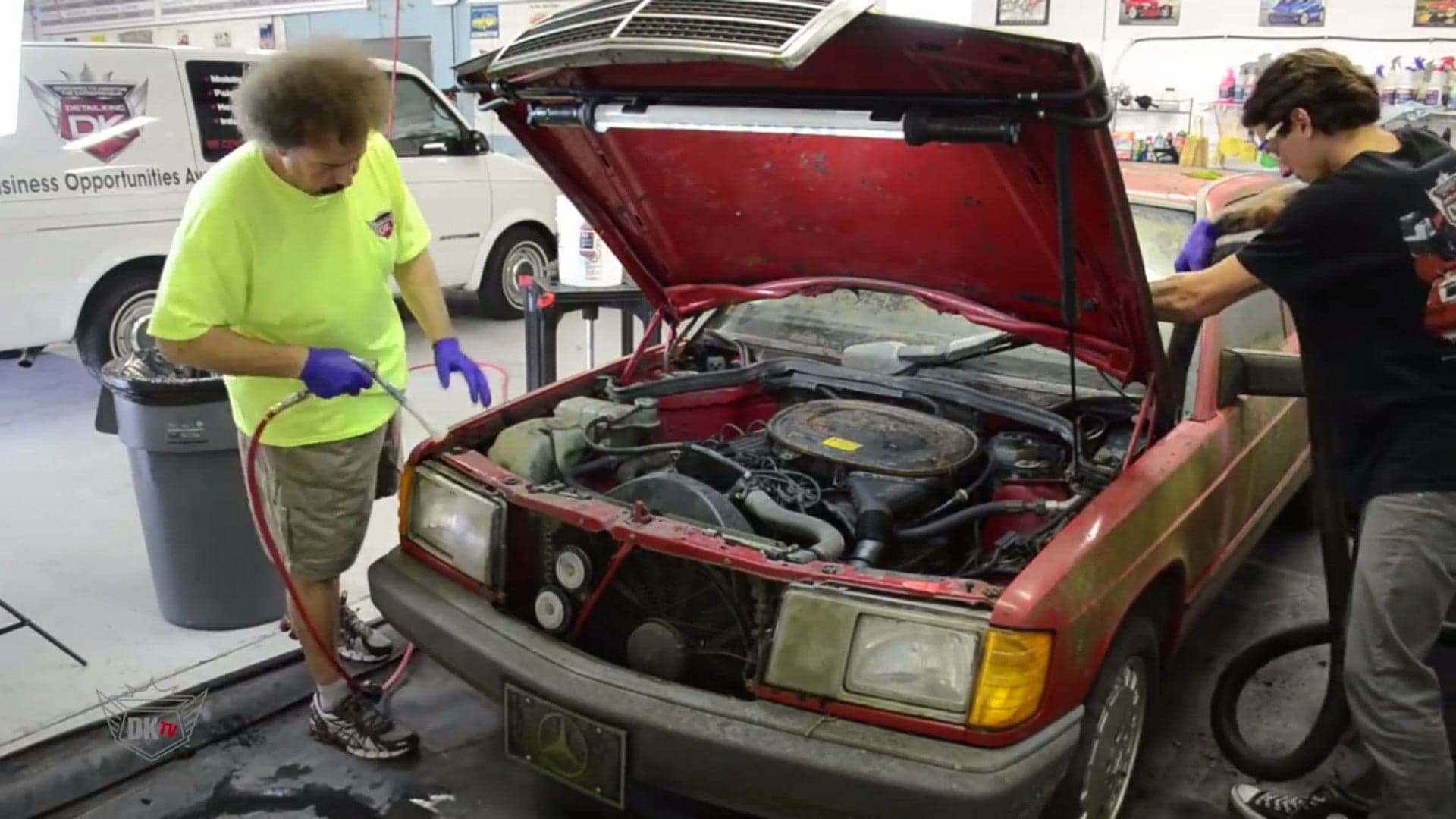 Watching a Disgusting 1985 Mercedes-Benz 190 E Get Fully Detailed Is Like Therapy