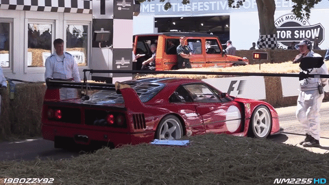Watch This Ferrari F40 LM Shred Rubber Up the Goodwood Hill Climb