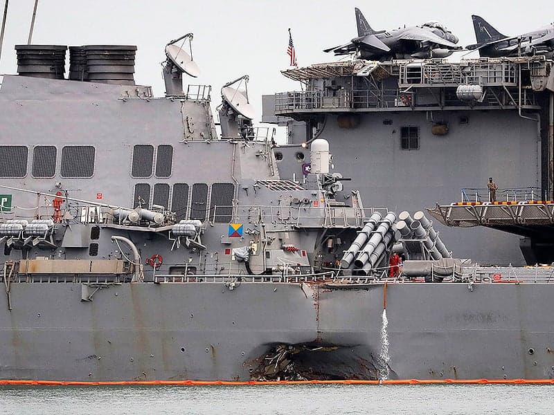 Divers Find Remains Of USS McCain Sailors As Reports of Steering Loss Emerge
