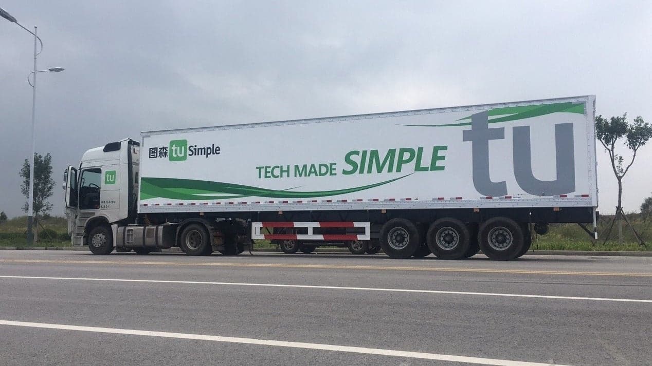 Chinese Startup TuSimple Plans Autonomous Trucking Service in Arizona for 2019