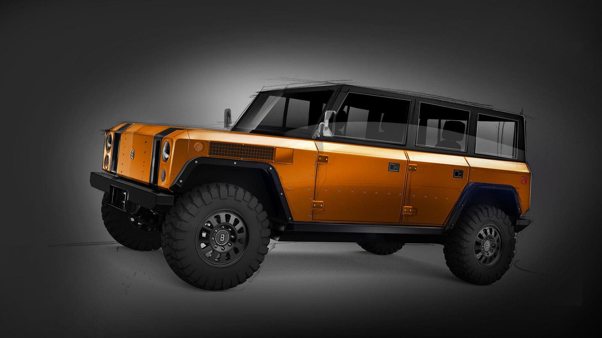 Bollinger Motors Releases First Image of Four-Door, All-Electric SUV