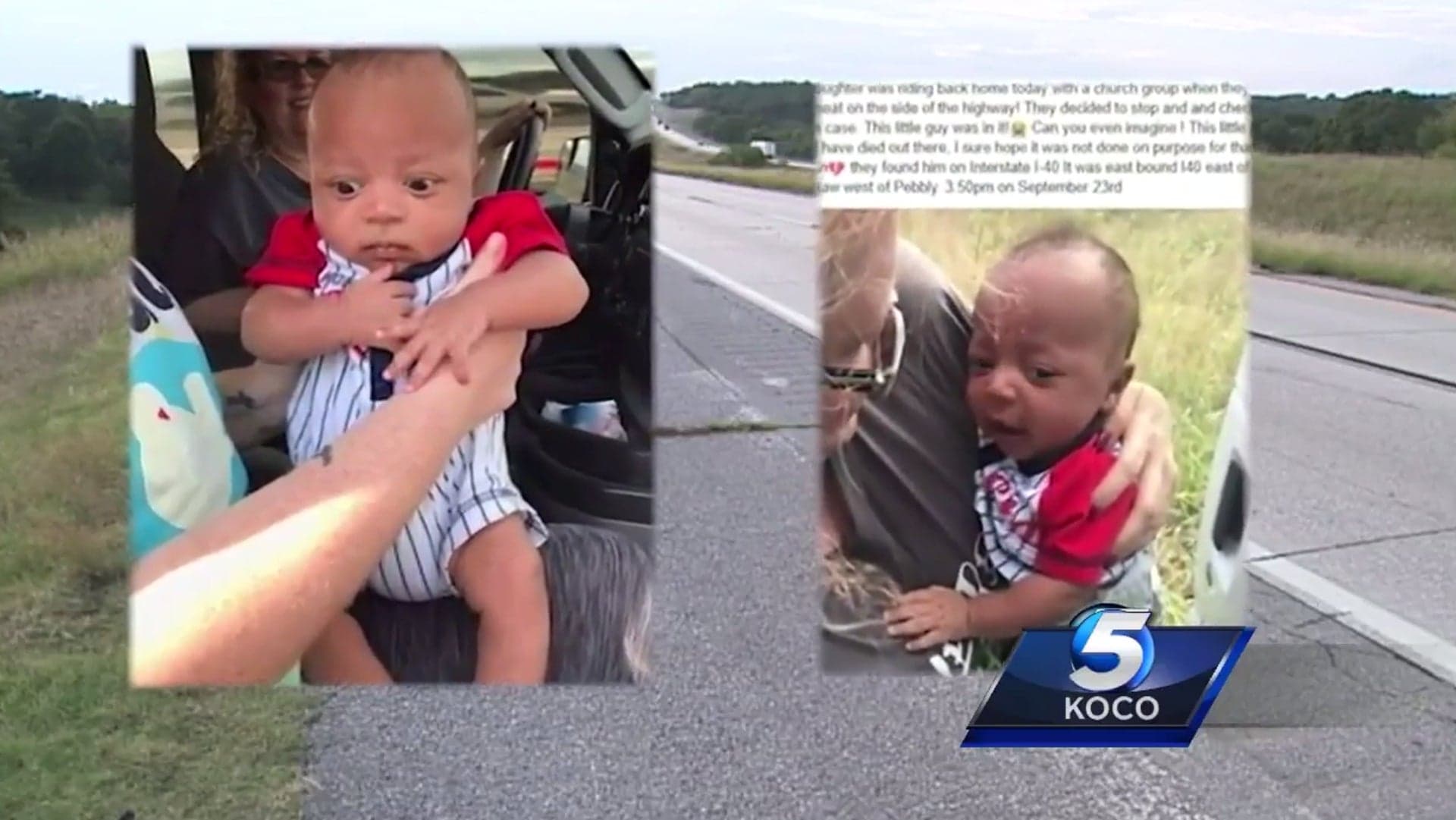 Woman Finds Newborn Baby, $5500 in Cash in Car Seat on Side of Oklahoma Highway