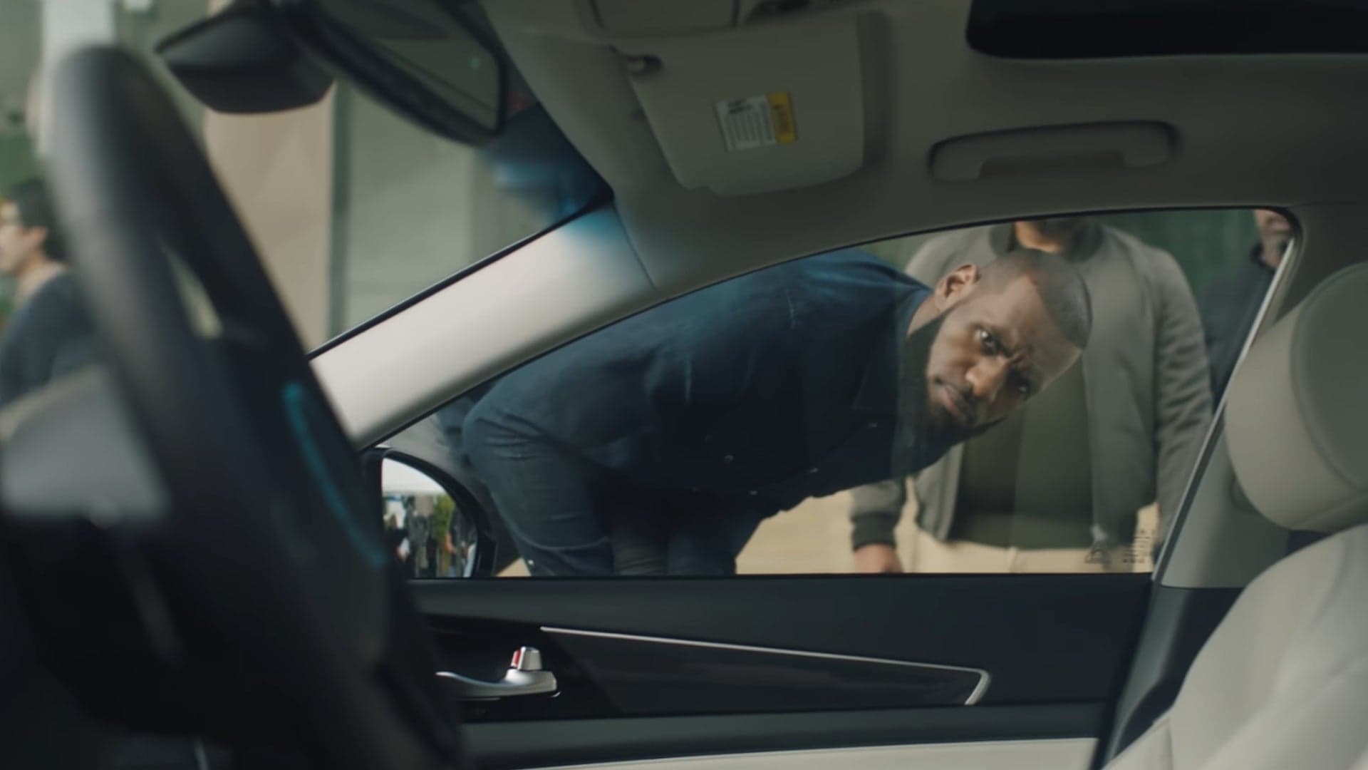 Watch LeBron James Nervously Ride Backseat in a Self-Driving Car