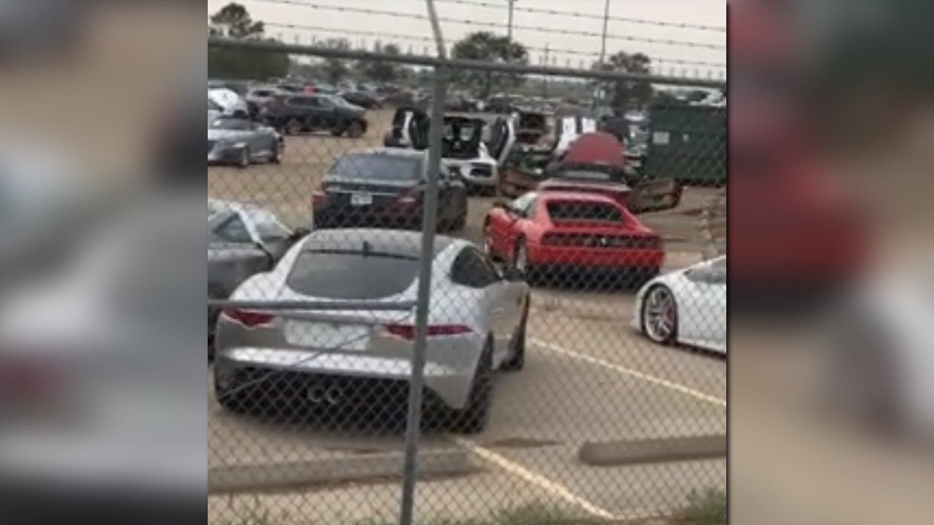 Video Shows Millions of Dollars in Exotic Cars Flooded by Harvey in Houston