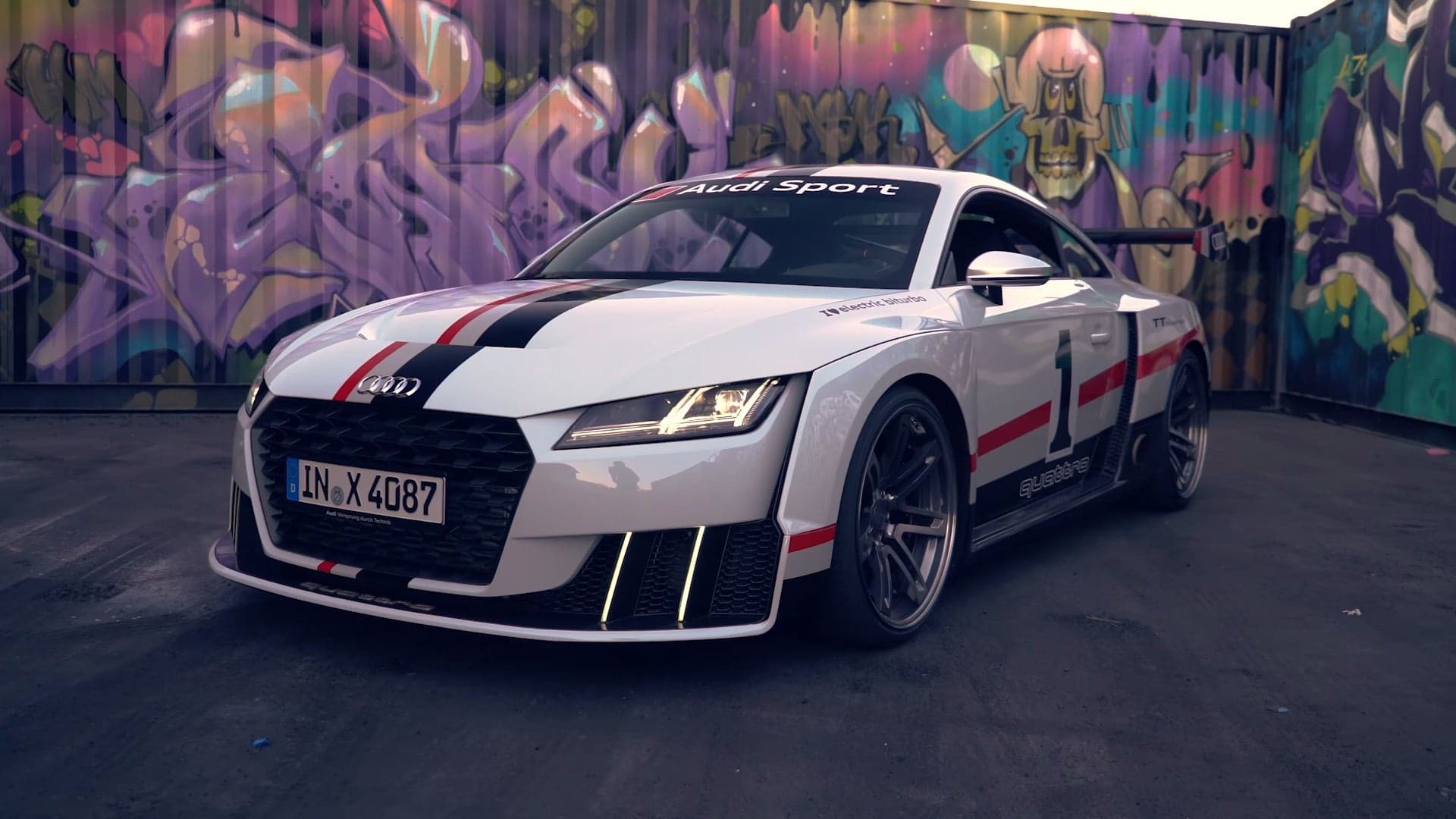 The 600-Horsepower Audi TT Clubsport Turbo Concept visits the Hoonigan Garage