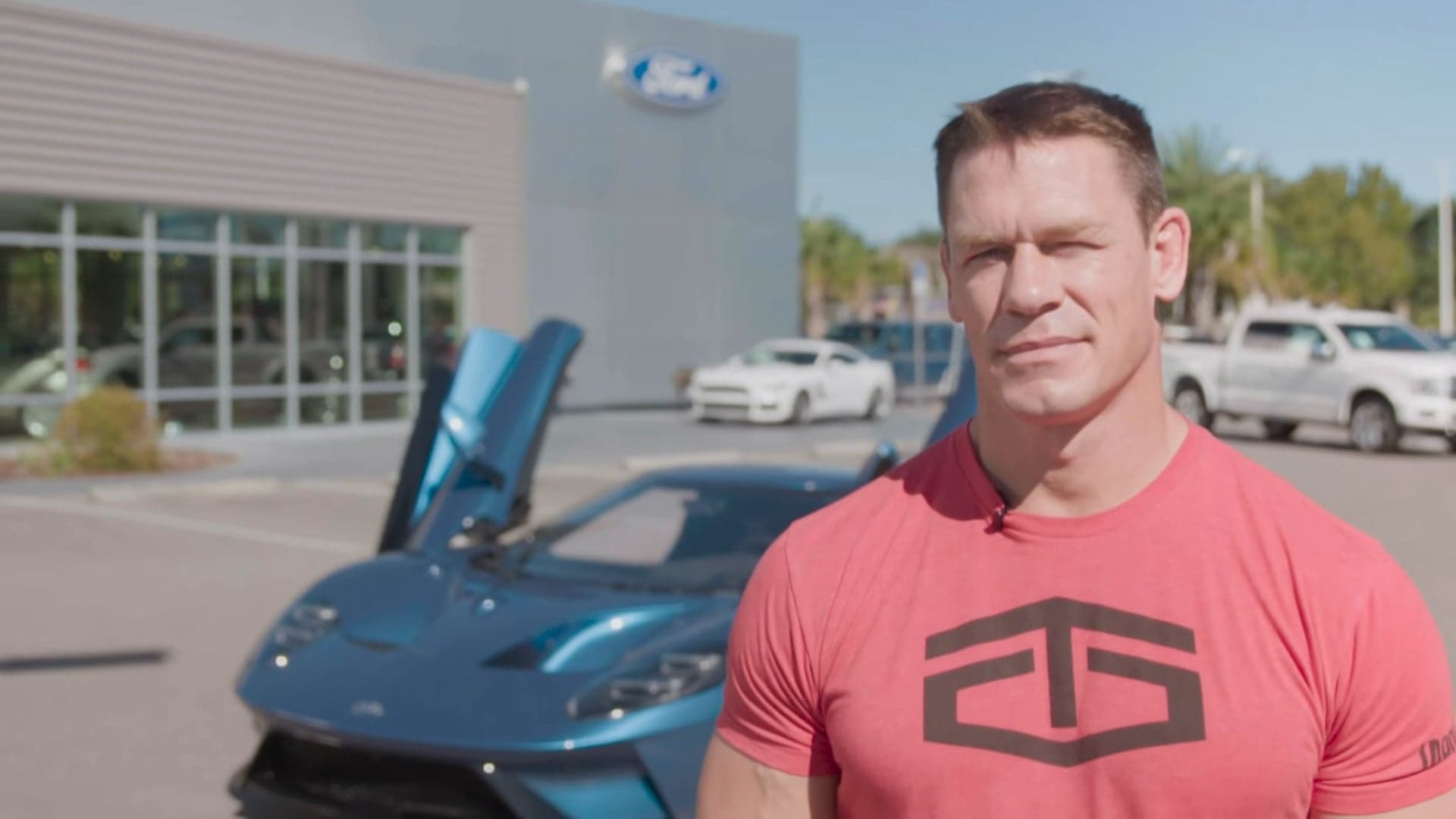 Watch John Cena Take Delivery of His New Ford GT