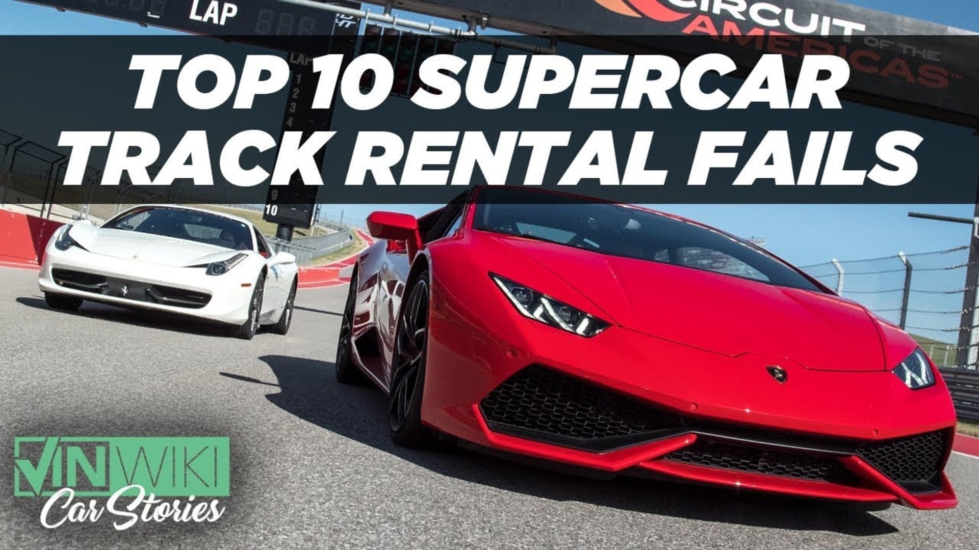 Check out the Top 10 Supercar Track Rental Fails