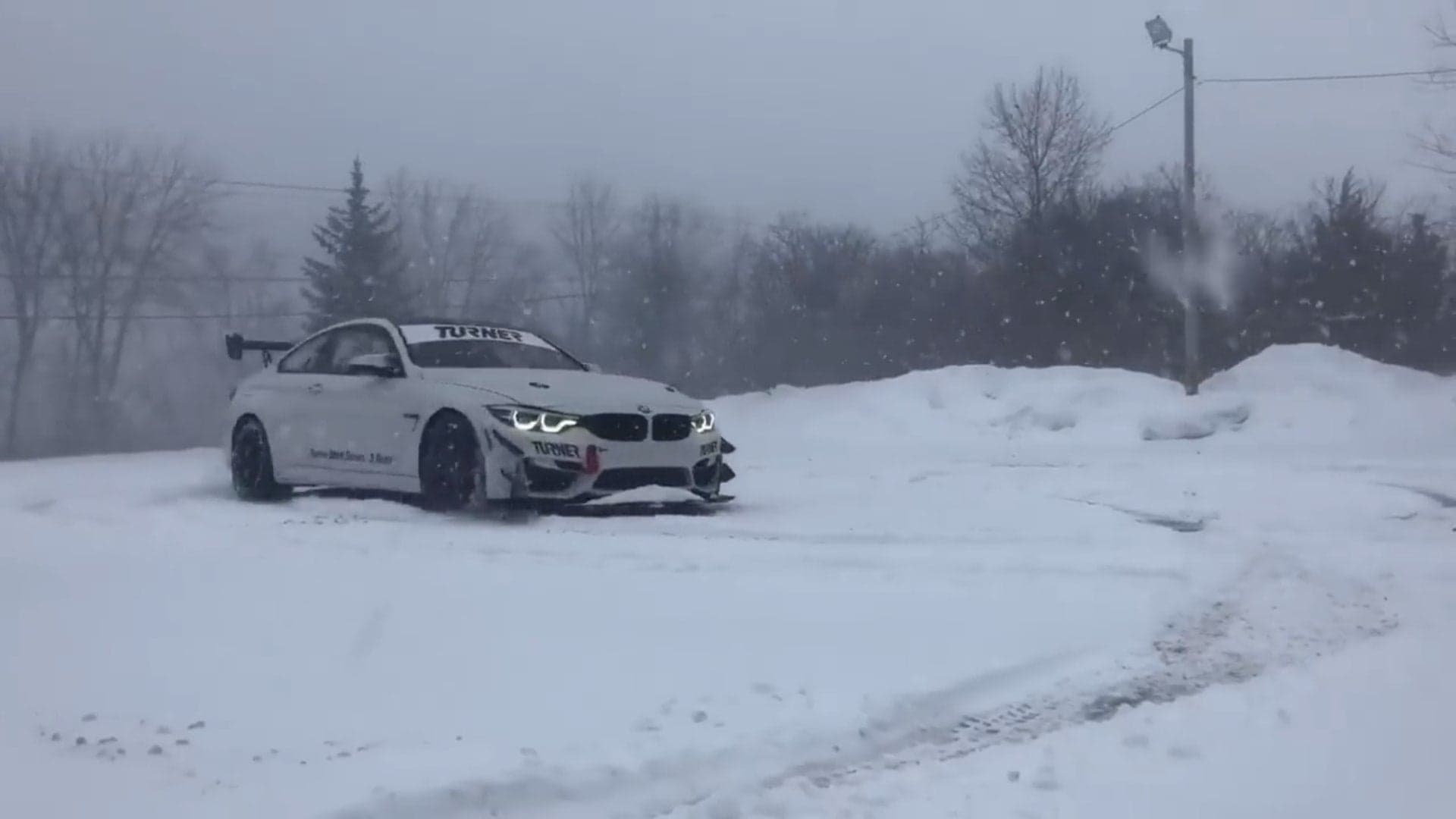 Turner Motorsport Makes the Best of a Snow Day With a BMW M4 GT4