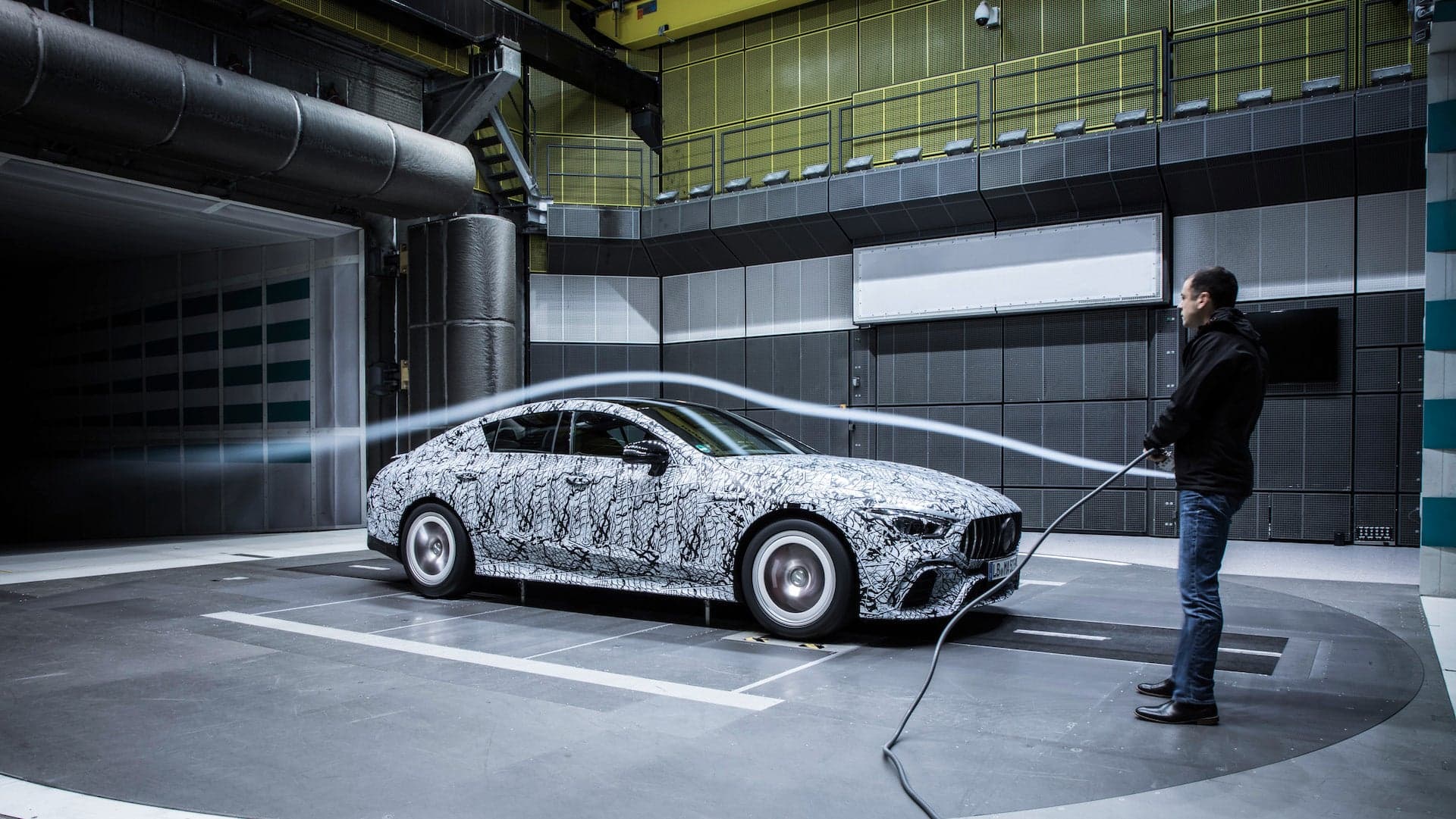 Four-Door Mercedes-AMG GT Undergoes Aero Testing