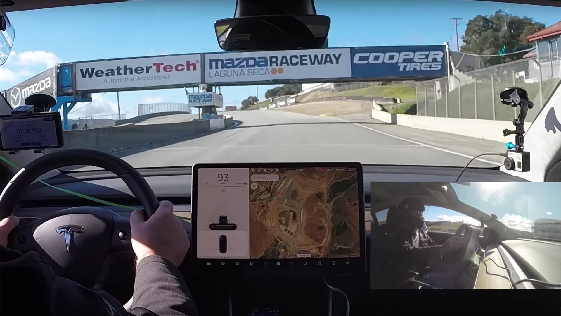 Watch How The Tesla Model 3 Handles Hot Laps Around Laguna Seca