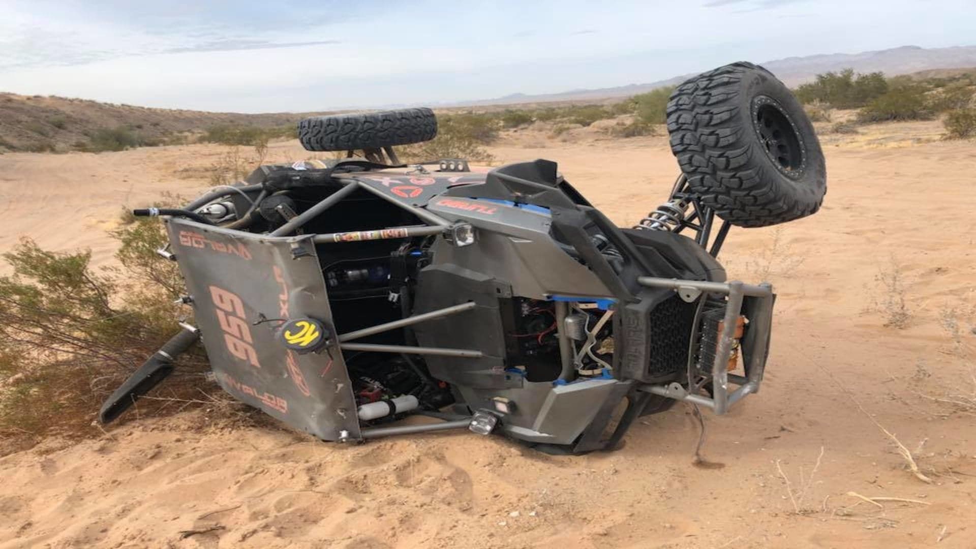 Watch The Footage of Valor Racing’s Polaris RZR Tumbling Out of the Parker 250