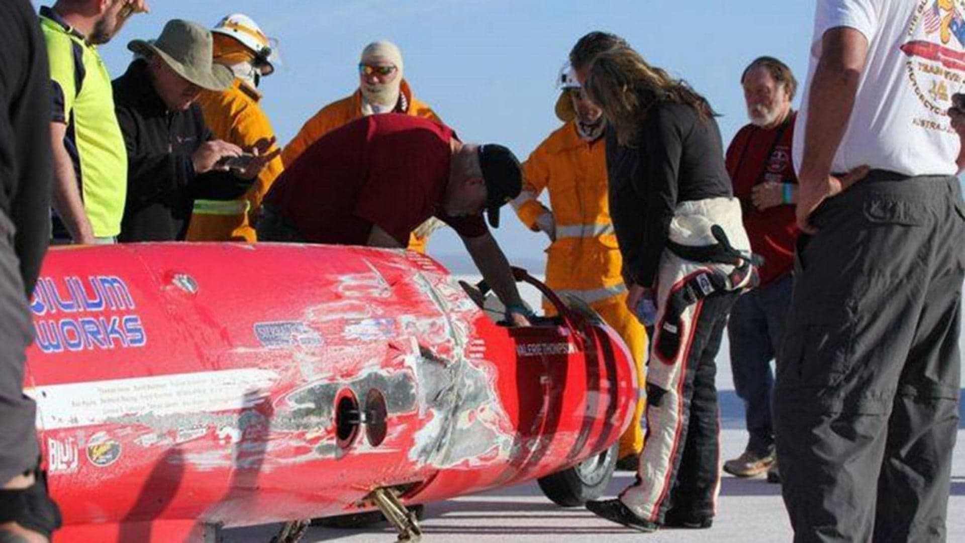 Daredevil Valerie Thompson Survives 343 MPH Crash in World Record Attempt