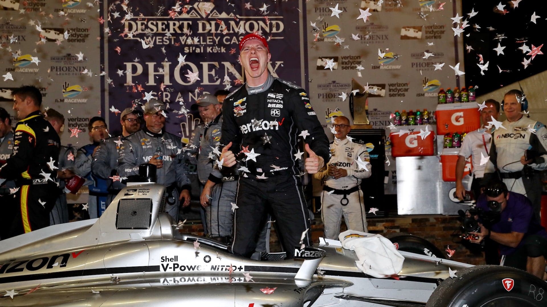 Penske’s Ace Pit Strategy Earns Newgarden 2018 IndyCar Grand Prix of Phoenix Victory