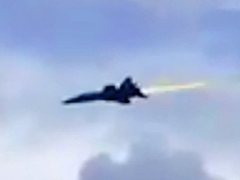 Video Shows Blue Angels F/A-18 Hornet Spewing Fire After Bird Strike