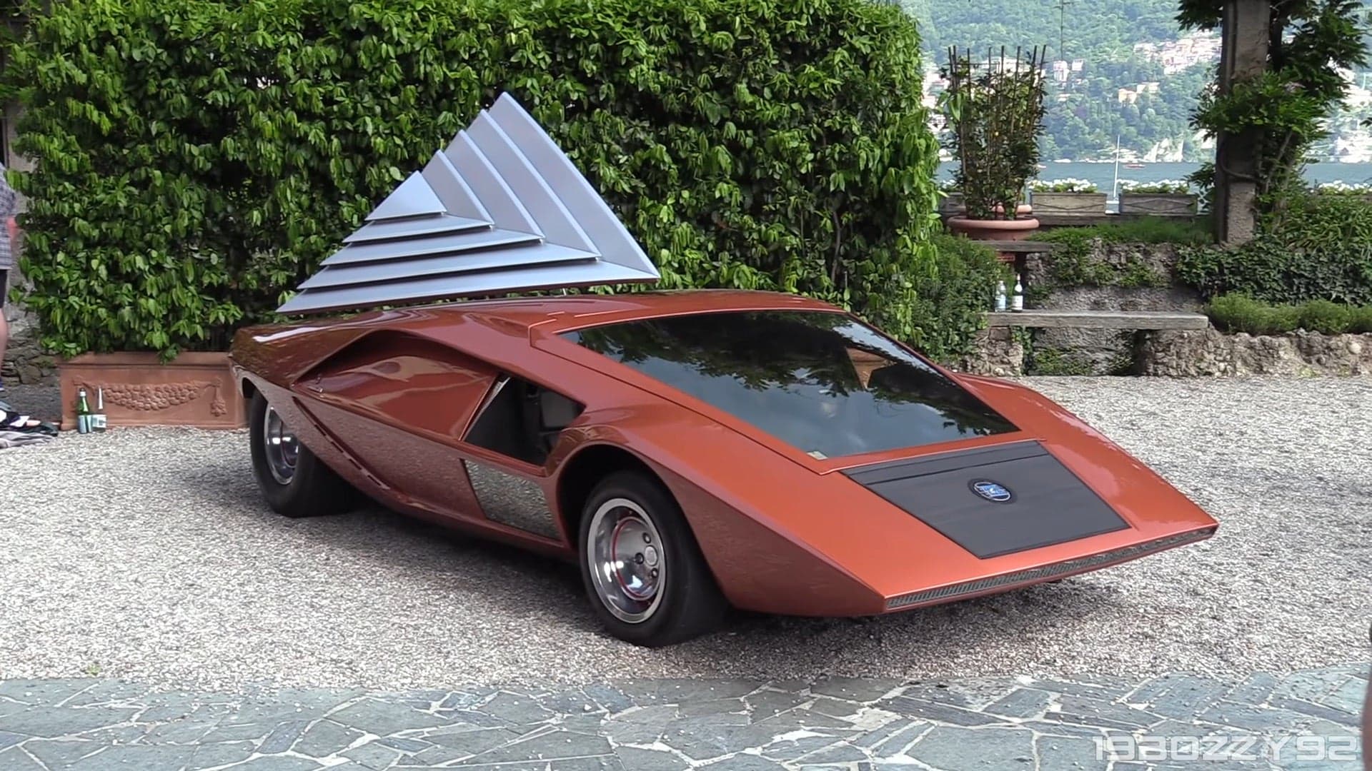 Watch the Wedge-Shaped Lancia Stratos HF Zero Concept in Action