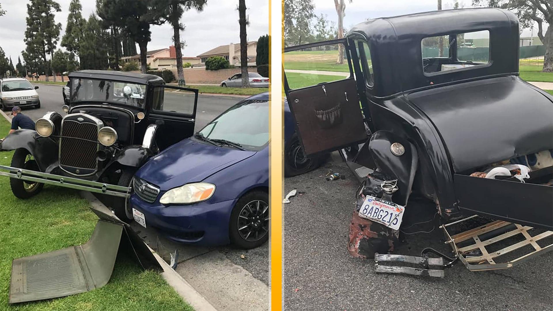 Distracted Driver in a Toyota Corolla Destroys Family’s Treasured 1931 Ford Model A