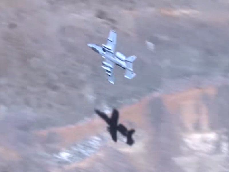 Watch This A-10 Fly Right Up Against The Side Of Star Wars Canyon