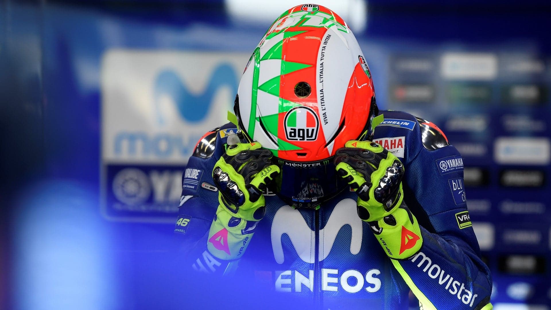 Valentino Rossi Debuts AGV Pista GP R Tricolore Design at Italian Grand Prix