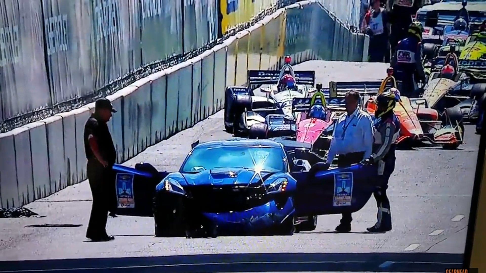 Chevy Corvette ZR1 Bites GM Exec at Detroit IndyCar Race