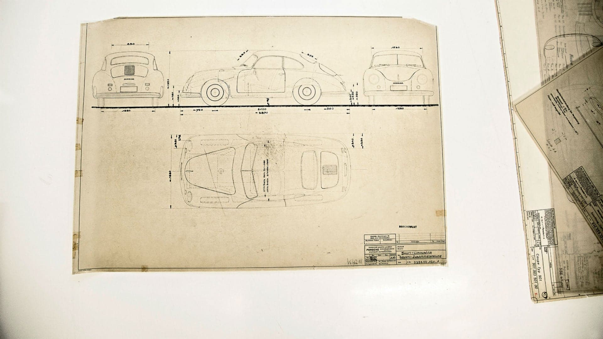 Check out Porsche’s Massive Collection of Design Drawings Dating Back 70 Years